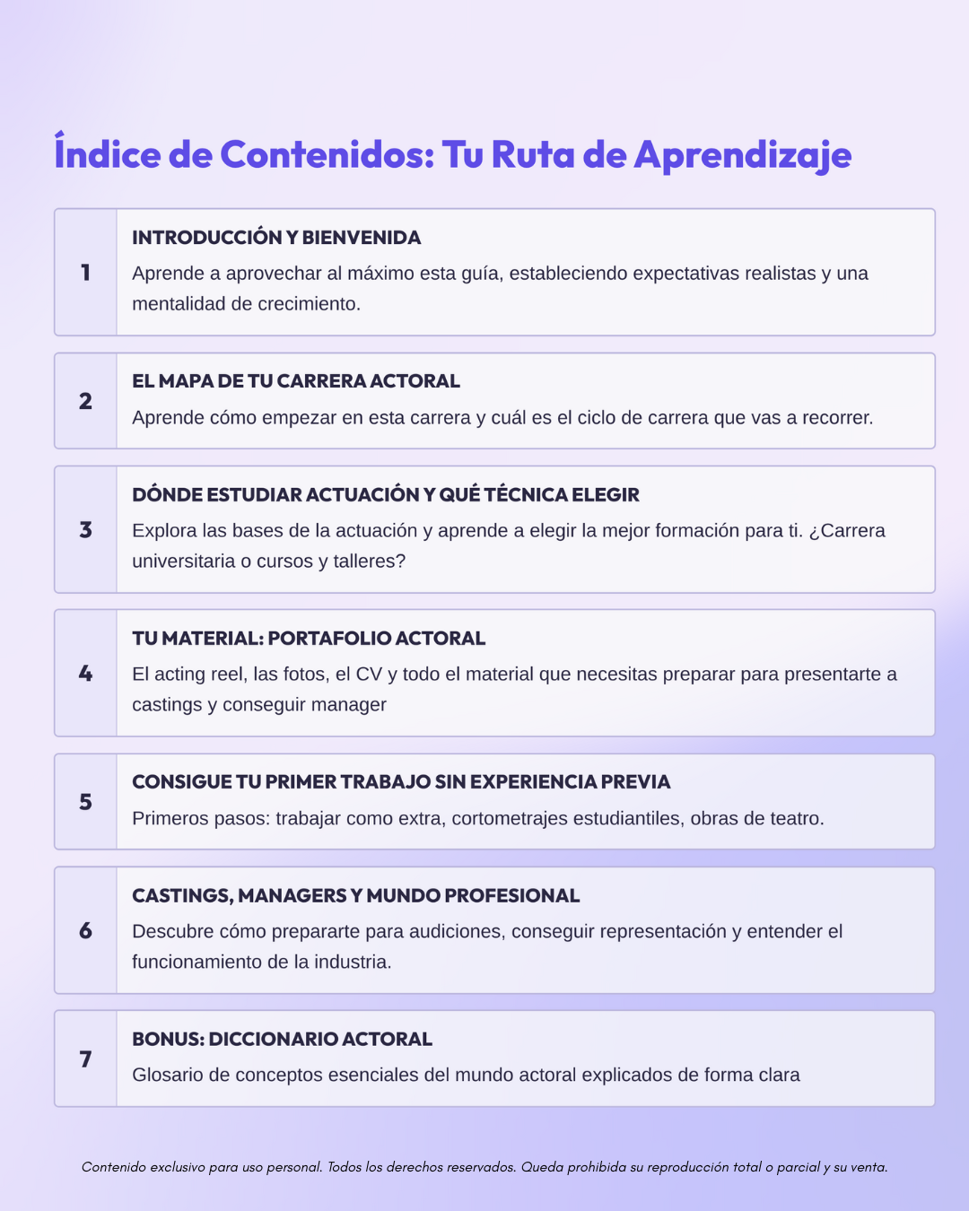 Guía definitiva para empezar en la actuación By Ale Corman